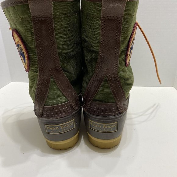 LL Bean Rangely Pac Quilted Patch Duck Boots Maine USA Mens 7 Signature Line